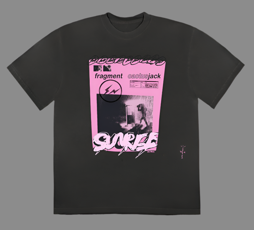 Travis Scott Cactus Jack For Fragment Pink Sunrise Tee