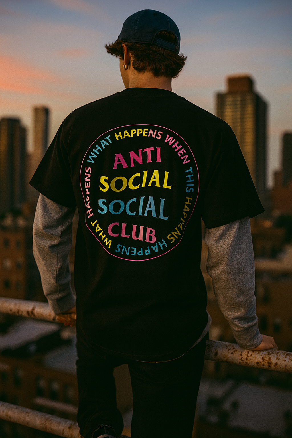 Anti Social Social Club What Happened Black Tee