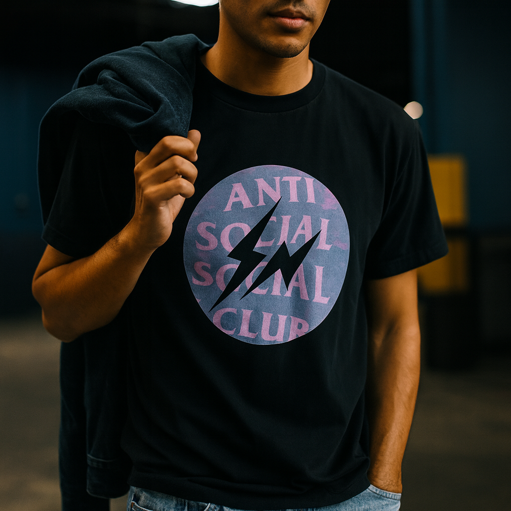 Anti social social club Fragment called interference black tee