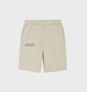 Pangaia Recycled cotton long shorts—mojave sand
