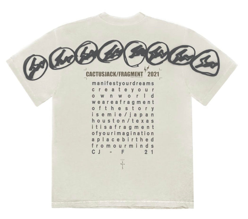 Travis Scott Cactus Jack For Fragment Manifest Tee