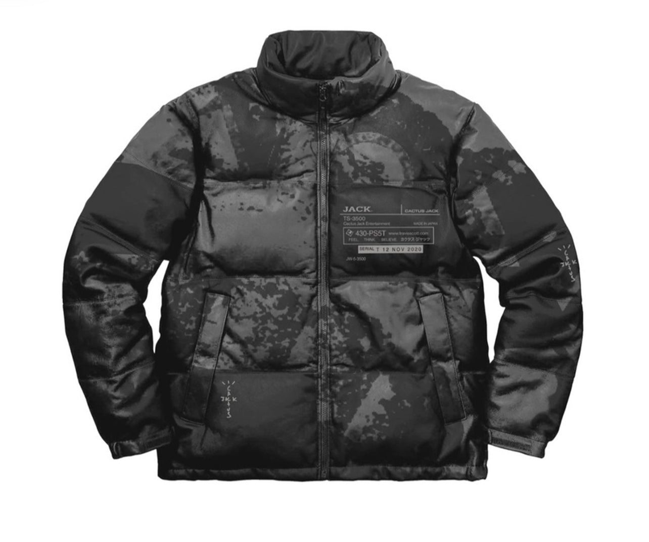 Travis Scott System Reflective Down Puffer Black