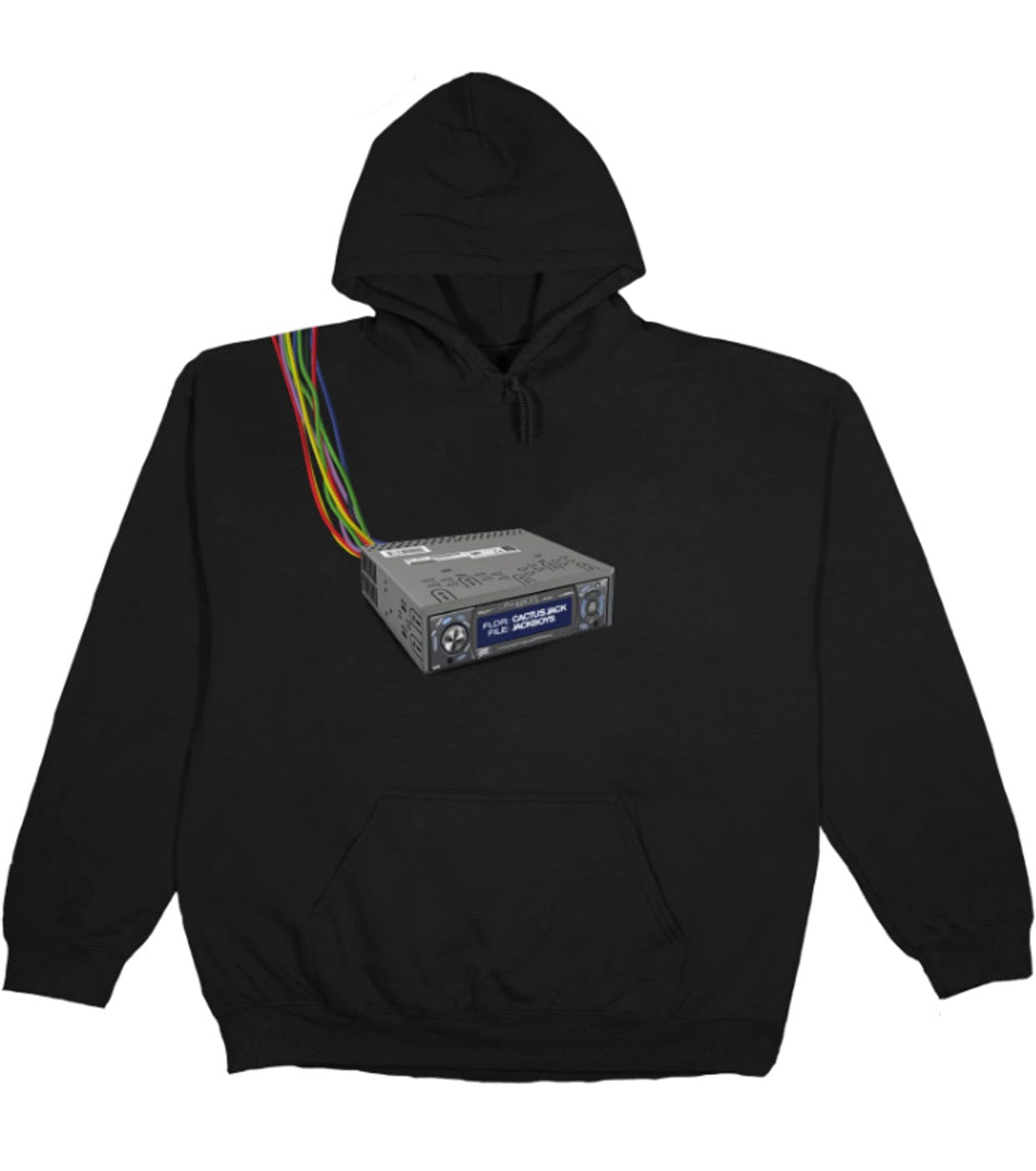 Travis Scott Cord Cutters Hoodie Black
