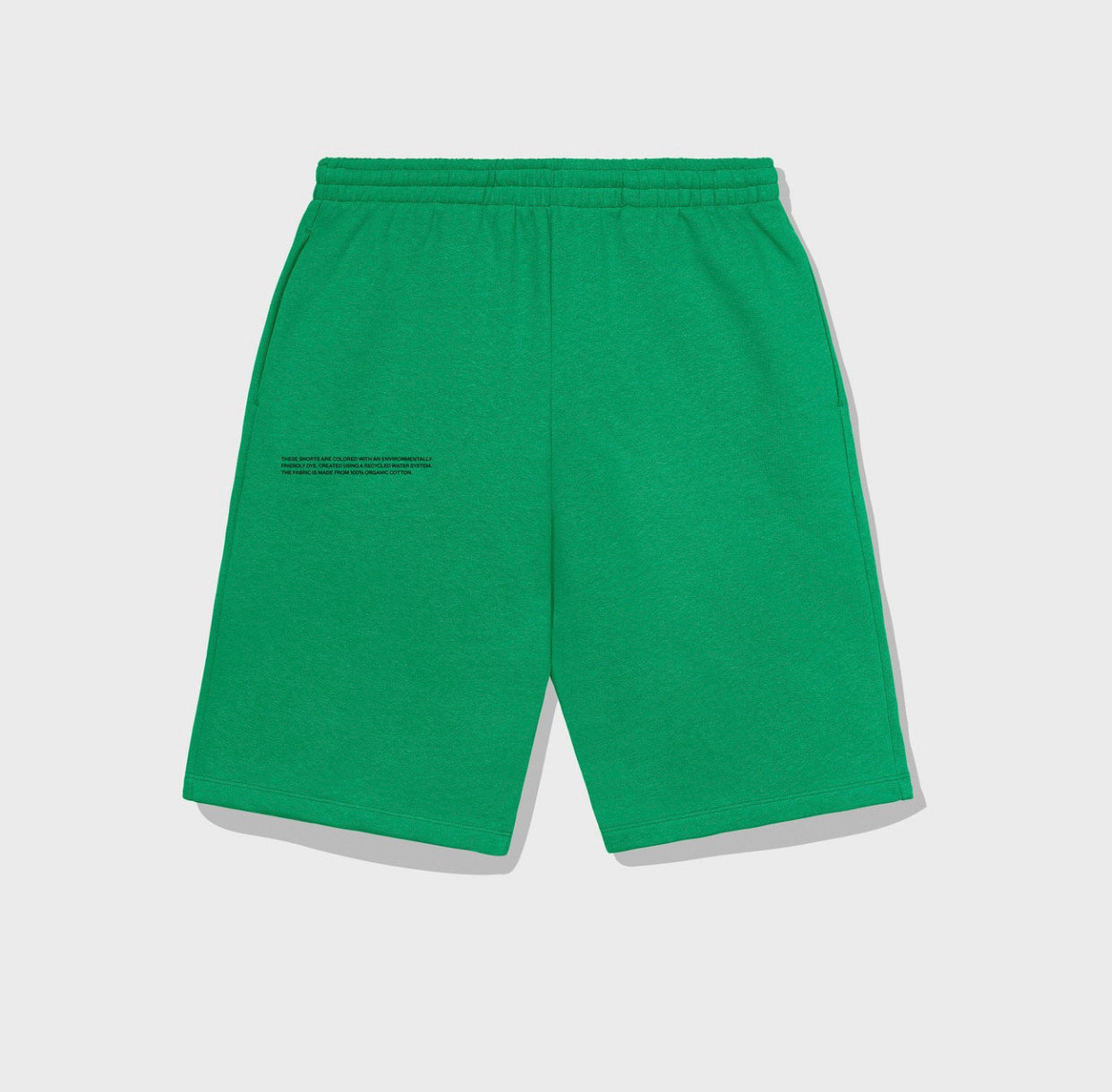 Pangaia Lightweight recycled cotton long shorts—marine green