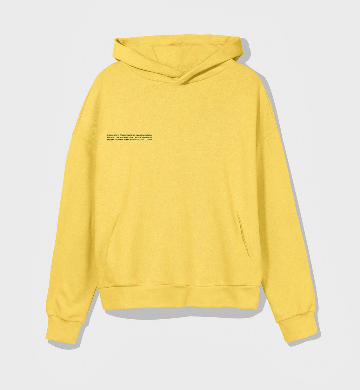 Pangaia Lightweight recycled cotton hoodie—starfish yellow