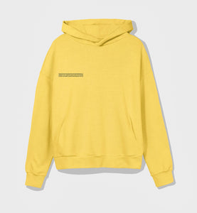 Pangaia Lightweight recycled cotton hoodie—starfish yellow