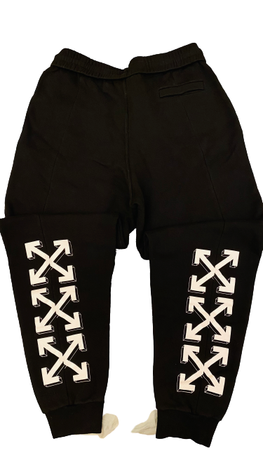 Off white Basic outline SWEATPANTS Black