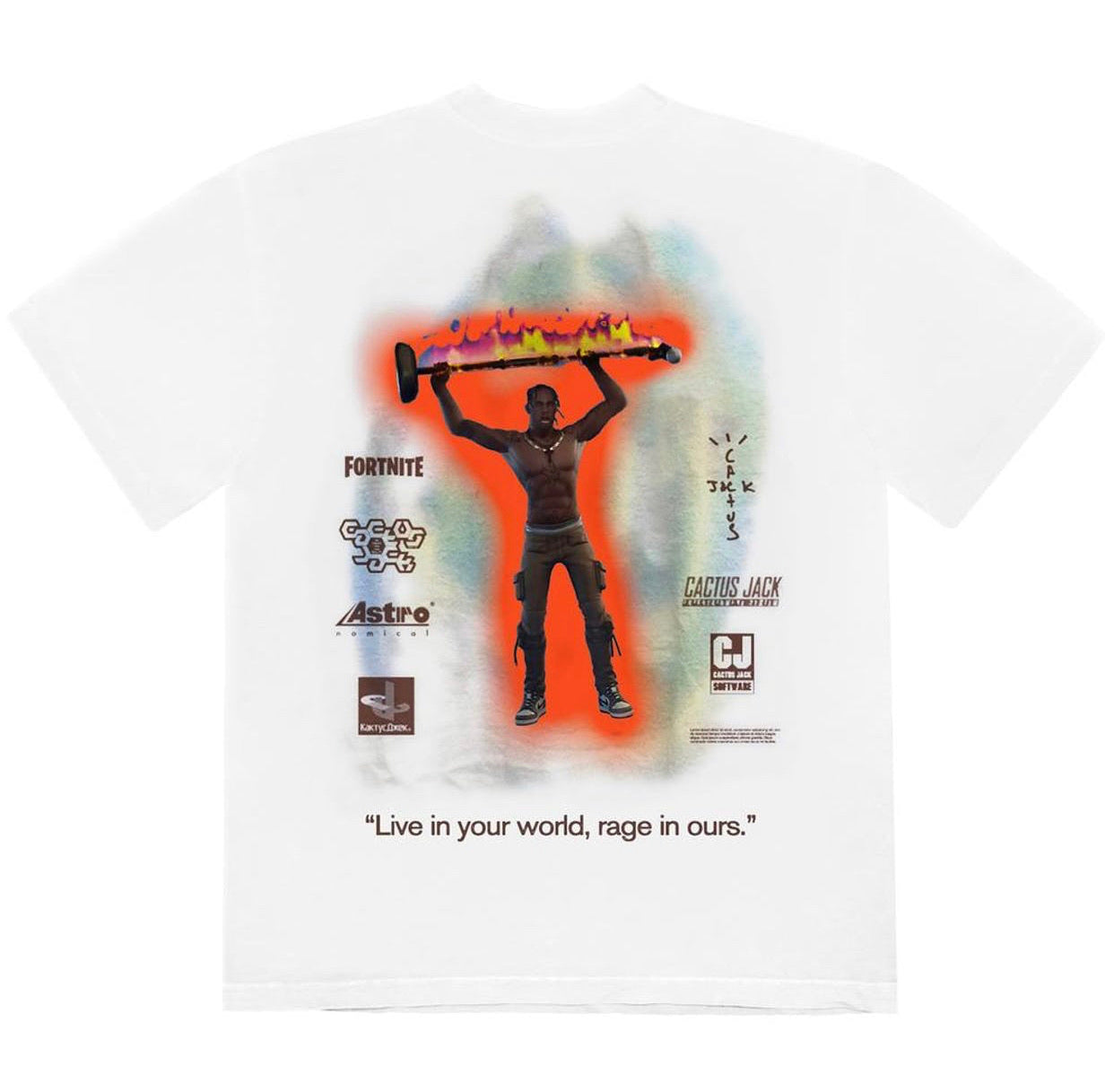 Travis Scott RAGE EMOTE T-SHIRT White