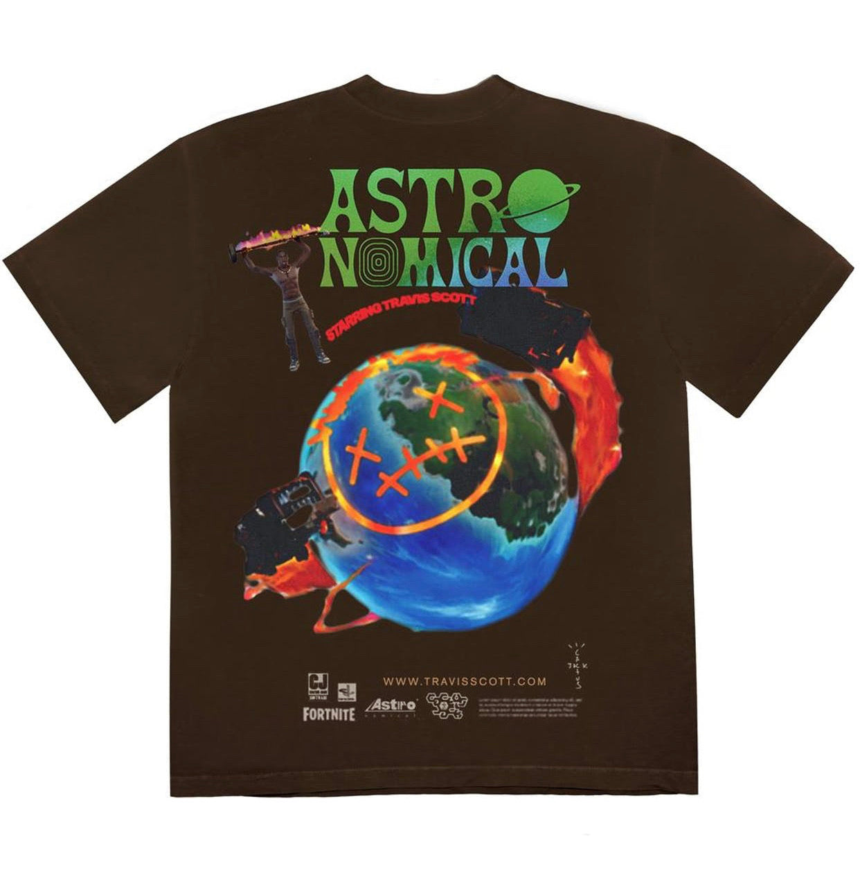 Travis Scott SICKO EVENT T-SHIRT Brown