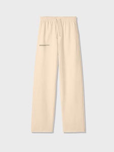 Pangaia Organic Cotton Loose Track Pants - Vanilla