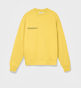 Pangaia Lightweight recycled cotton sweatshirt—starfish yellow