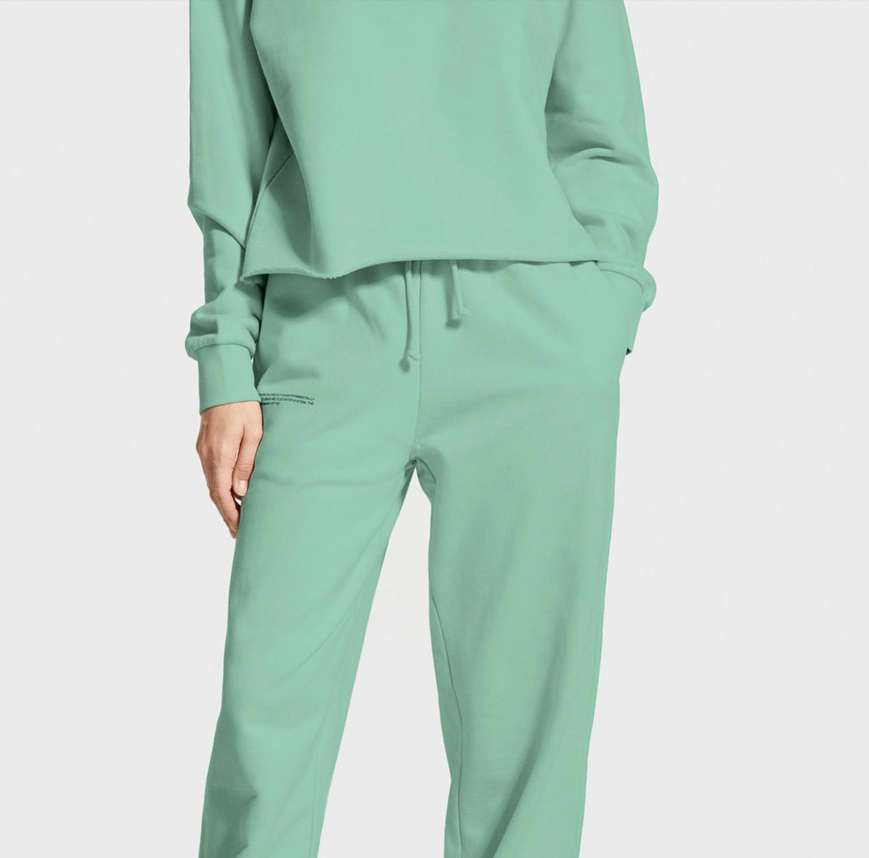 Pangaia Organic Cotton Loose Track Pants - Mint