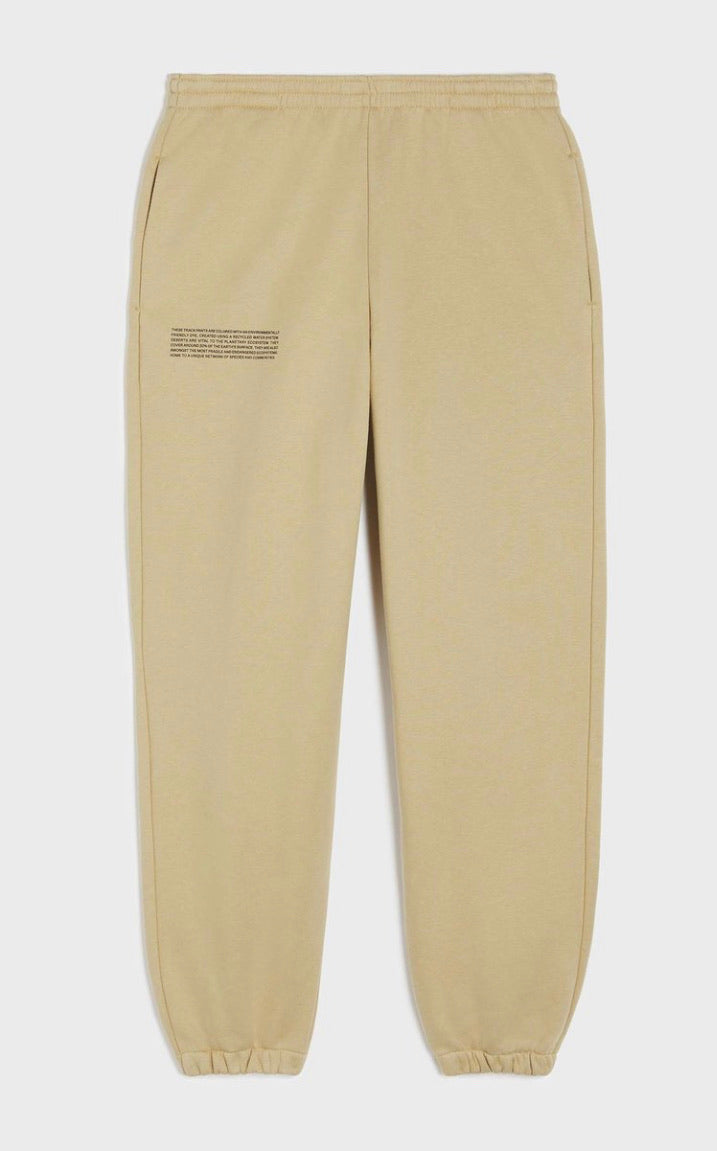 Pangaia Recycled cotton track pants—sahara sand