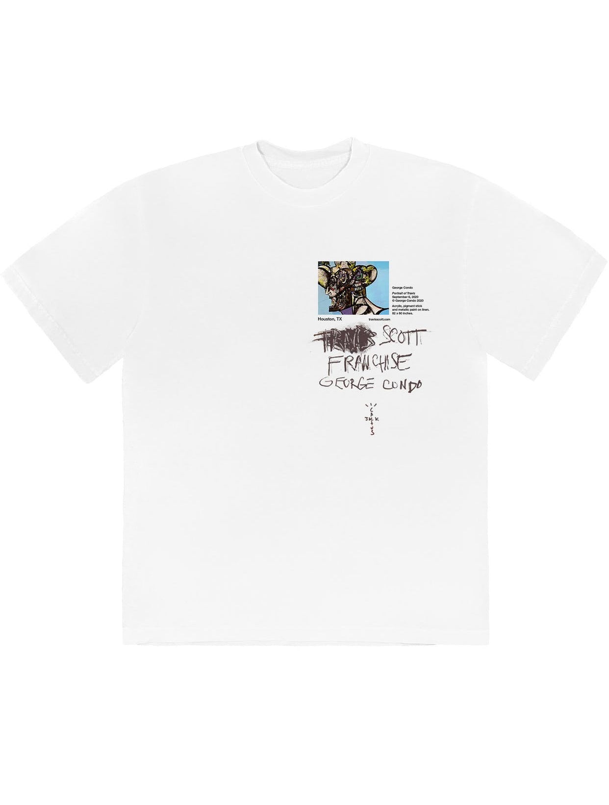 Travis Scott Portrait of Travis WIP White Tee